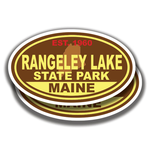 RANGELEY LAKE STATE PARK DECALs Maine 2 Stickers Bogo