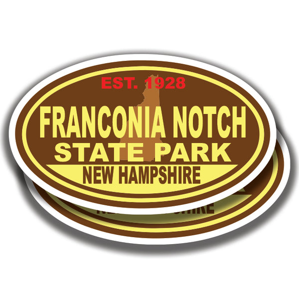 FRANCONIA NOTCH STATE PARK DECALs New Hampshire 2 Stickers Bogo