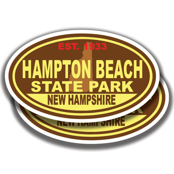 HAMPTON BEACH STATE PARK DECALs New Hampshire 2 Stickers Bogo