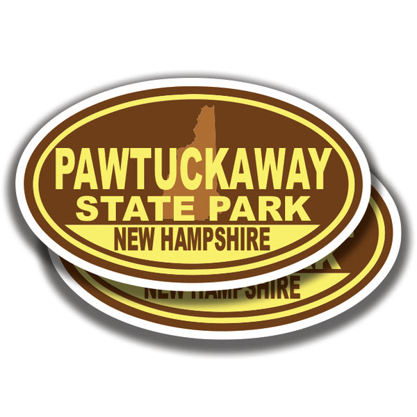 PAWTUCKAWAY STATE PARK DECALs New Hampshire 2 Stickers Bogo