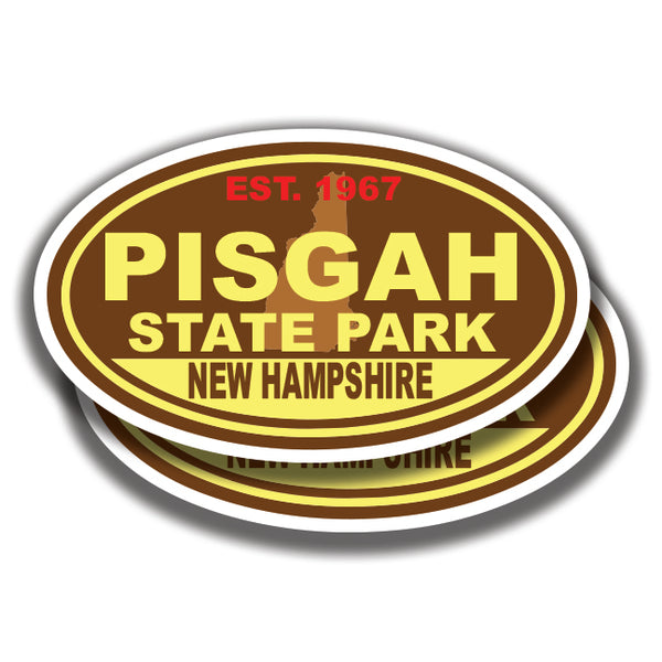 PISGAH STATE PARK DECALs New Hampshire 2 Stickers Bogo