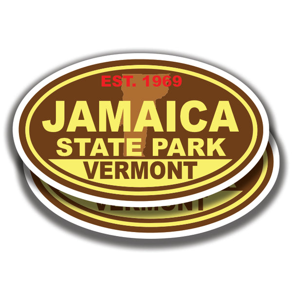 JAMAICA STATE PARK DECALs Vermont 2 Stickers Bogo