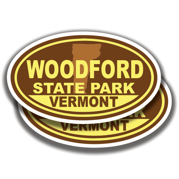 WOODFORD STATE PARK DECALs Vermont 2 Stickers Bogo