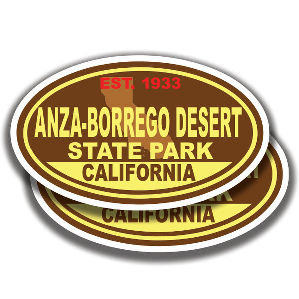 ANZA-BORREGO DESERT STATE PARK DECALs California 2 Stickers Bogo