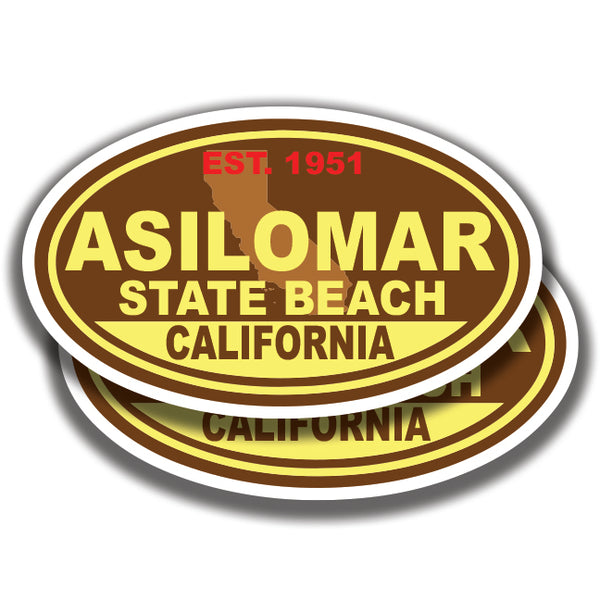 ASILOMAR STATE PARK DECALs California 2 Stickers Bogo