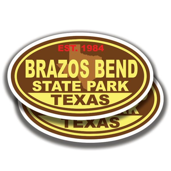 BRAZOS BEND STATE PARK DECALs Texas 2 Stickers Bogo