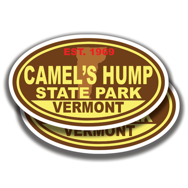CAMELS HUMP STATE PARK DECALs Vermont 2 Stickers Bogo