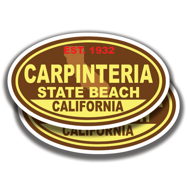 CARPINTERIA STATE BEACH DECALs California 2 Stickers Bogo