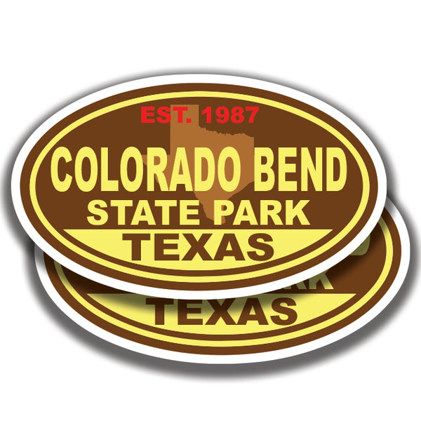 COLORADO BEND STATE PARK DECALs Texas 2 Stickers Bogo