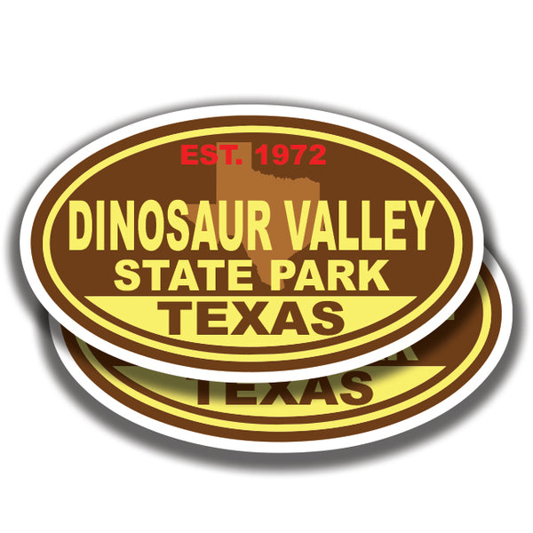 DINOSAUR VALLEY STATE PARK DECALs Texas 2 Stickers Bogo