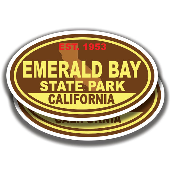 EMERALD BAY STATE PARK DECALs California 2 Stickers Bogo