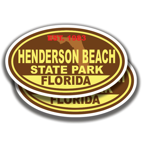 HENDERSON BEACH STATE PARK DECALs Florida 2 Stickers Bogo