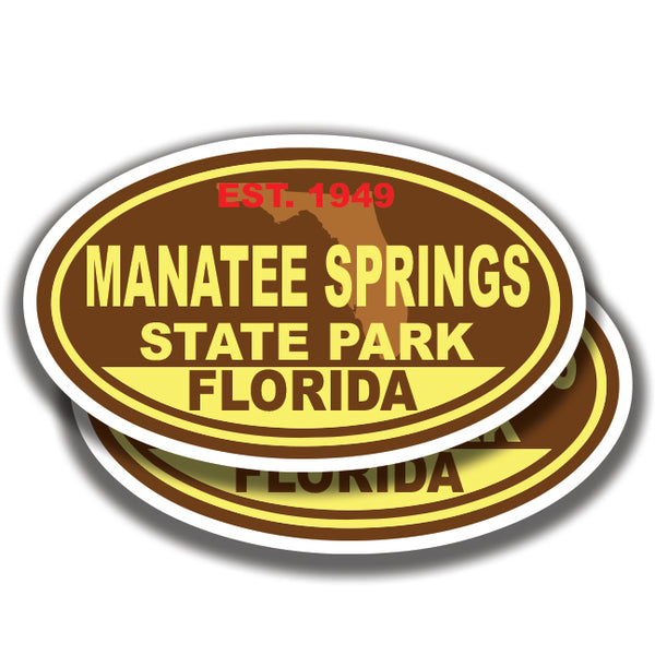 MANATEE SPRINGS STATE PARK DECALs Florida 2 Stickers Bogo