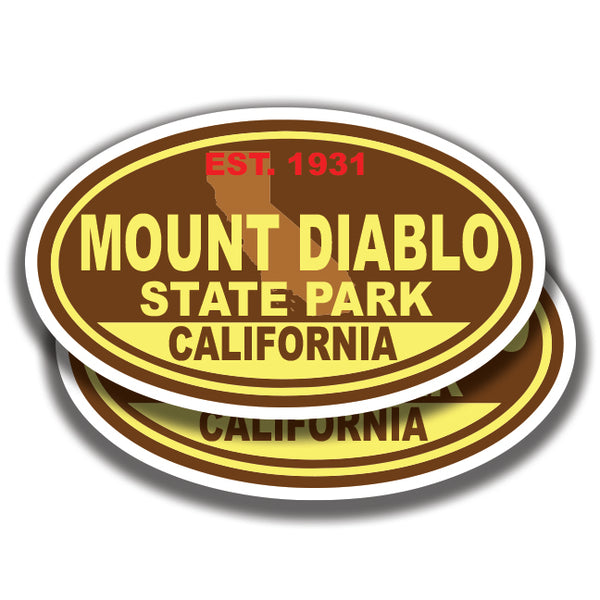 MOUNT DIABLO STATE PARK DECALs California 2 Stickers Bogo
