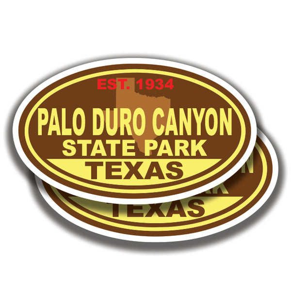 PALO DURO CANYON STATE PARK DECALs Texas 2 Stickers Bogo