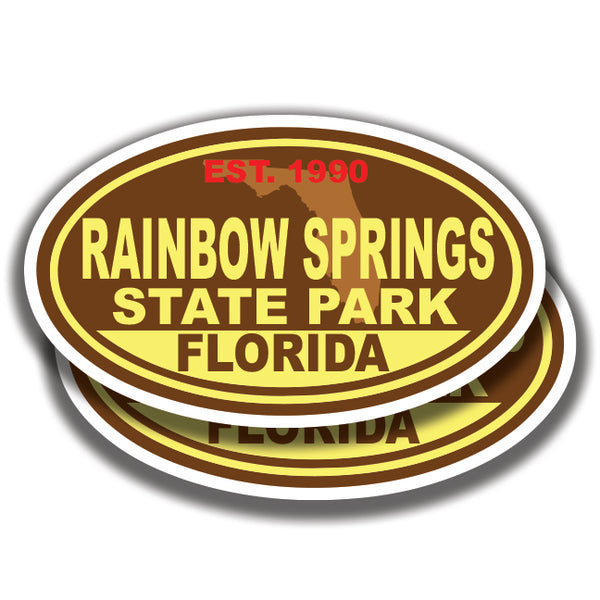 RAINBOW SPRINGS STATE PARK DECALs Florida 2 Stickers Bogo