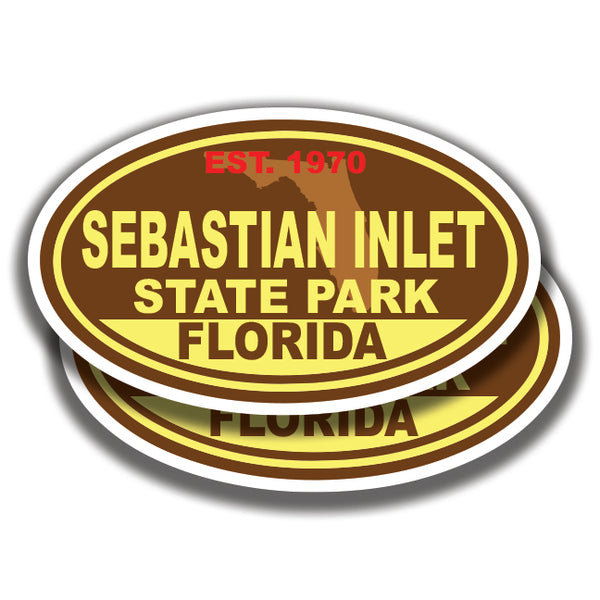 SABASTIAN INLET STATE PARK DECALs Florida 2 Stickers Bogo