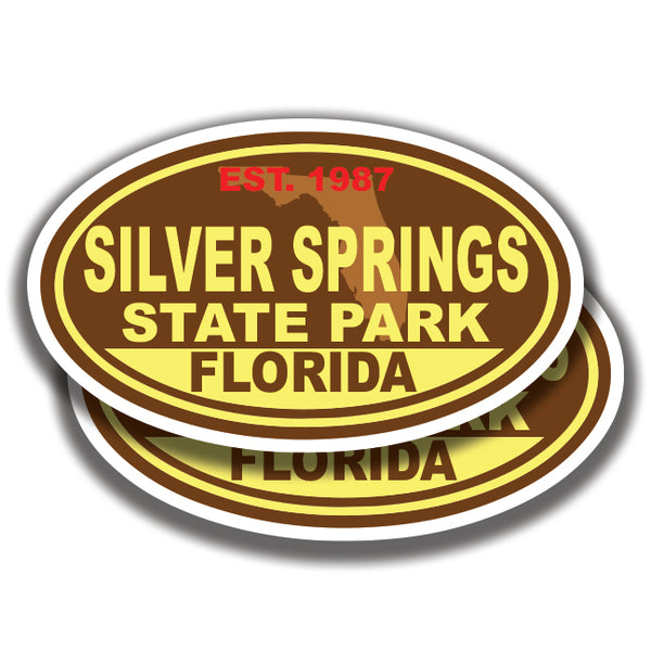 SILVER SPRINGS STATE PARK DECALs Florida 2 Stickers Bogo