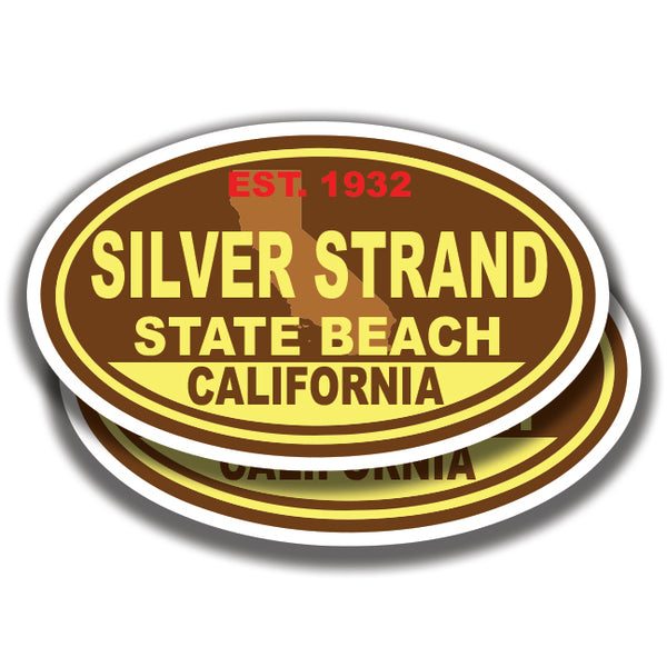 SILVER STRAND STATE BEACH DECALs California 2 Stickers Bogo