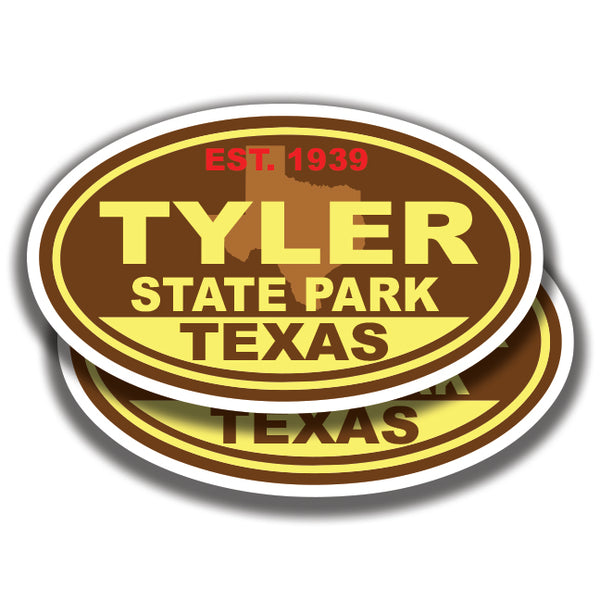 TYLER STATE PARK DECALs Texas 2 Stickers Bogo
