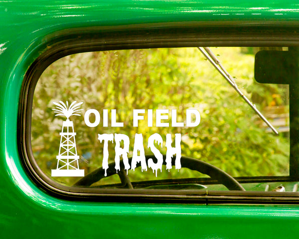 2 Oil Field Trash Decal Stickers - The Sticker And Decal Mafia