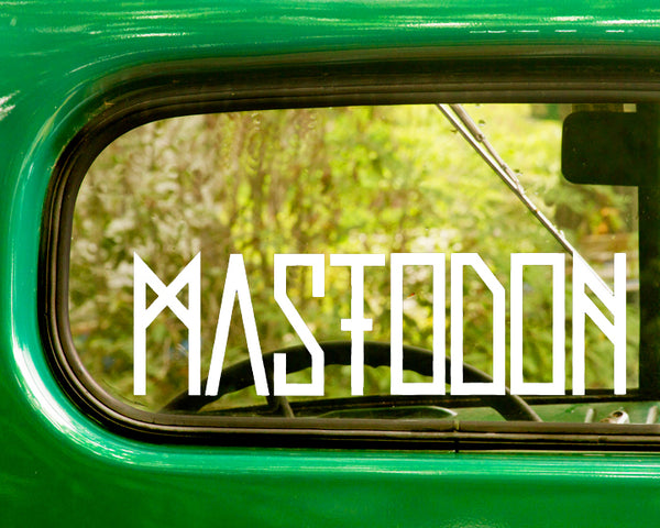 2 Mastodon Band Decal Stickers - The Sticker And Decal Mafia