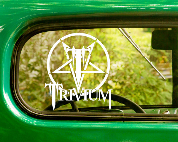 2 TRIVIUM Band Decal Stickers - The Sticker And Decal Mafia