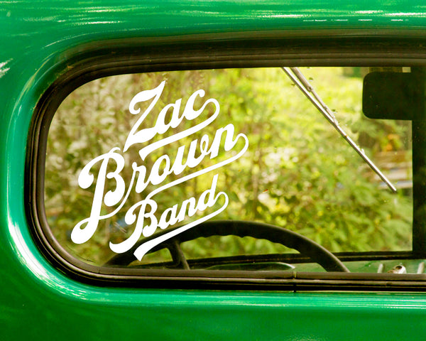 2 Zac Brown Band Decal Stickers - The Sticker And Decal Mafia