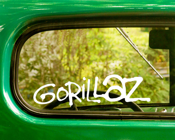 2 Gorillaz Band Decal Sticker - The Sticker And Decal Mafia