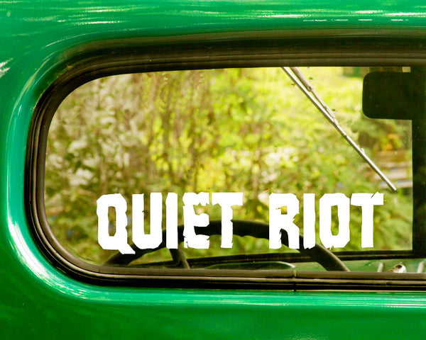 2 QUIET RIOT Band Decals Sticker - The Sticker And Decal Mafia