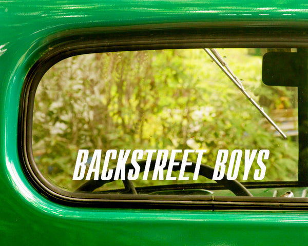 2 BACKSTREET BOYS Band Decal Stickers - The Sticker And Decal Mafia