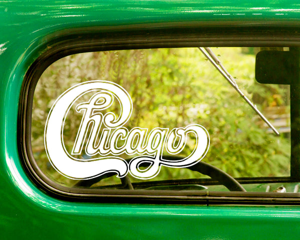 2 CHICAGO Band Decal Stickers - The Sticker And Decal Mafia