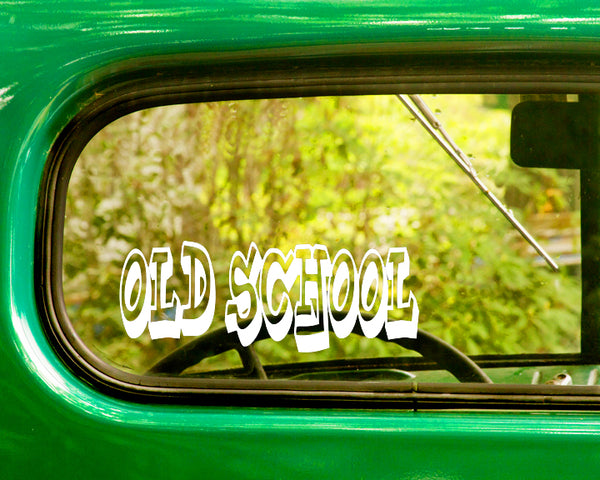 2 OLD SCHOOL Decals Stickers - The Sticker And Decal Mafia