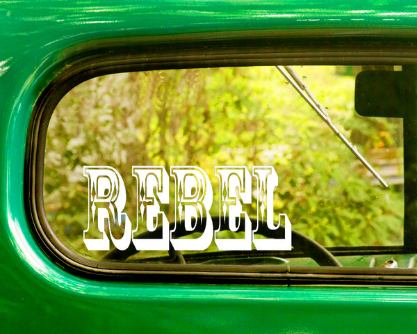 2 REBEL Decals Stickers - The Sticker And Decal Mafia