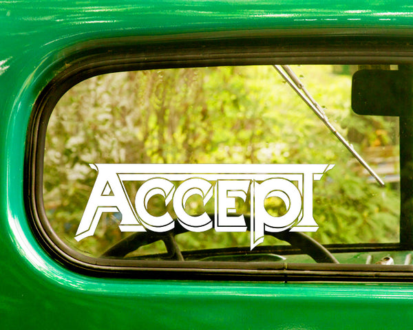 2 ACCEPT Band Decal Sticker - The Sticker And Decal Mafia