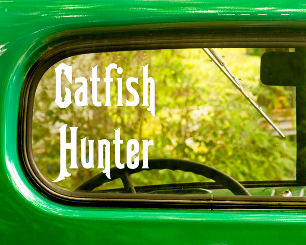 2 Catfish Hunter Fishing Decal Stickers - The Sticker And Decal Mafia