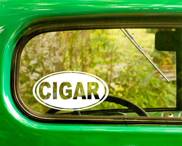 Cigar Smoking Decal Sticker - The Sticker And Decal Mafia