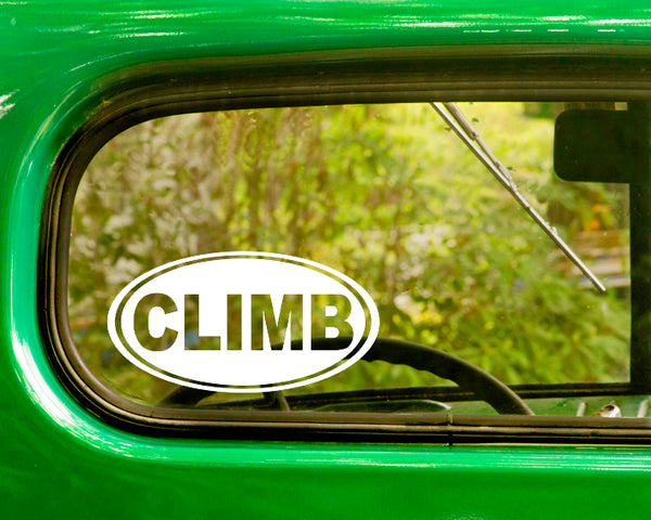 Climb Mountain Climbing Decal Sticker - The Sticker And Decal Mafia