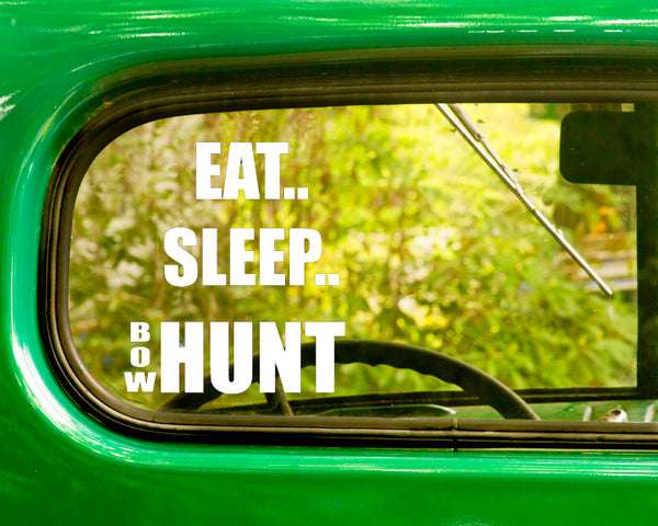 2 Eat Sleep Bow Hunt Hunting Decal Stickers - The Sticker And Decal Mafia