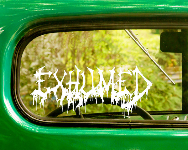 2 EXHUMED Band Decal Stickers - The Sticker And Decal Mafia