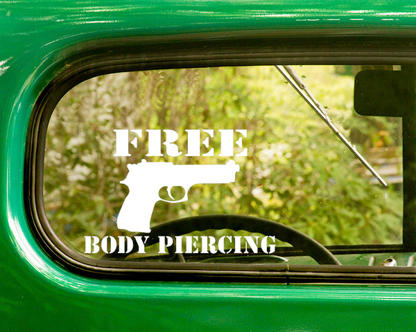Free Body Piercing Decal Sticker - The Sticker And Decal Mafia