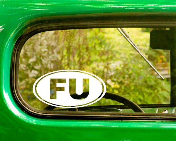 FU Funny Rude Decal Sticker - The Sticker And Decal Mafia