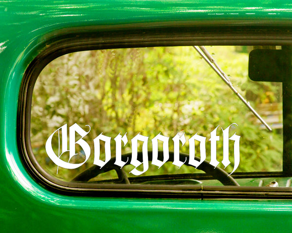2 GORGOROTH Band Decal Stickers - The Sticker And Decal Mafia