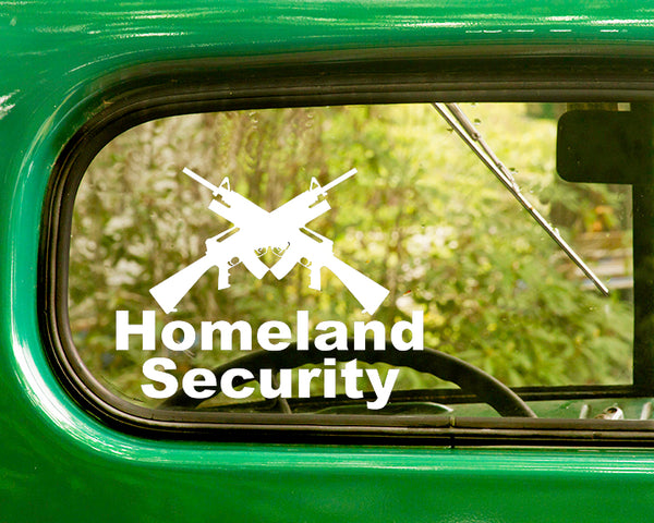 2 HOMELAND SECURITY AR-15 Decal Stickers - The Sticker And Decal Mafia
