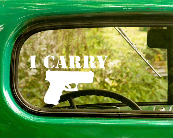 I Carry Handgun Decal Sticker - The Sticker And Decal Mafia