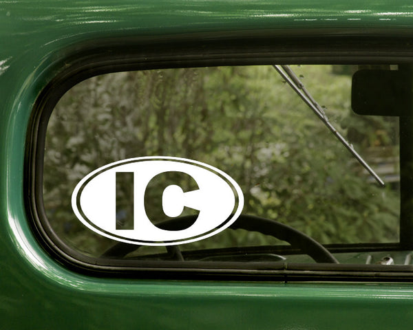 IC Iowa City Decal Sticker - The Sticker And Decal Mafia
