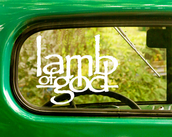 2 LAMB OF GOD Band Decal Sticker - The Sticker And Decal Mafia