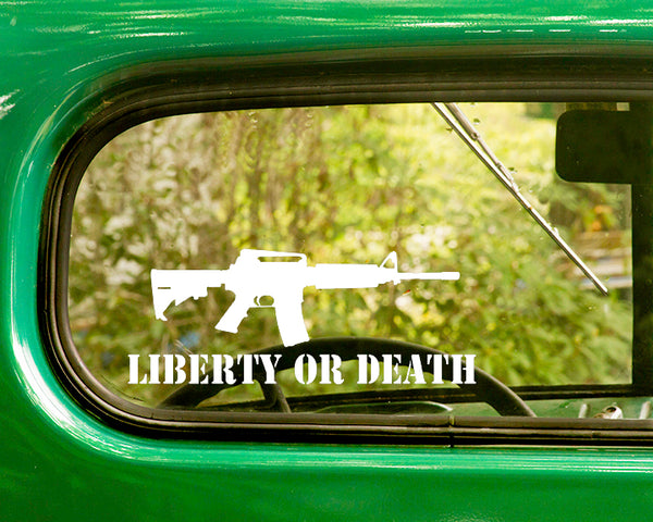 Liberty Or Death AR-15 Decal Sticker - The Sticker And Decal Mafia