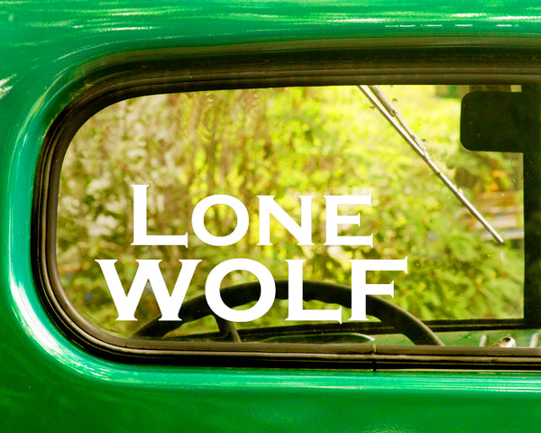 2 LONE WOLF Decals Stickers - The Sticker And Decal Mafia