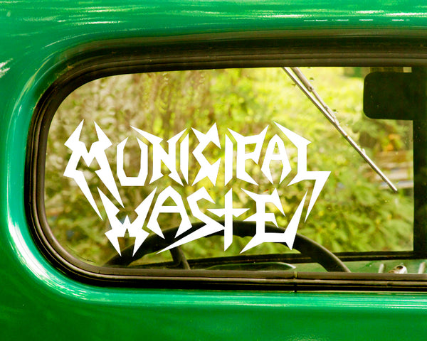 2 MUNICIPAL WASTE Band Decal Stickers - The Sticker And Decal Mafia